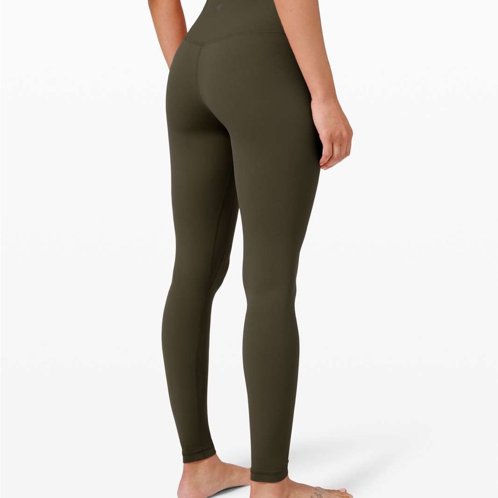 lululemon align in dark olive 28”